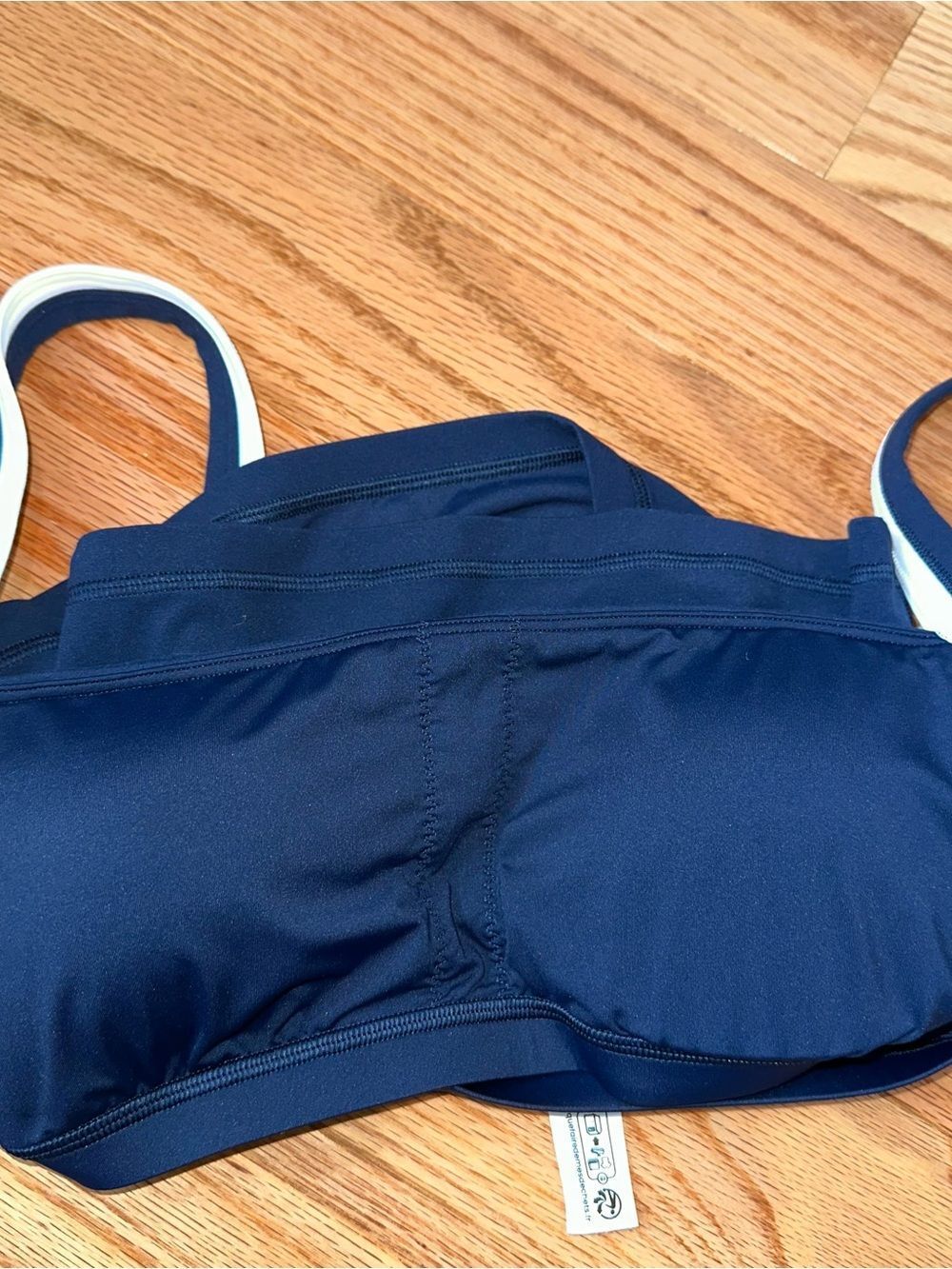 Medium/ 8 Lululemon Nulu Cropped Tank Top *sport meets studio set - navy blue - Picture 8 of 10